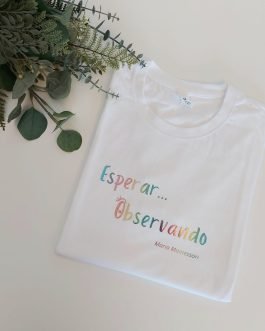 T-shirt Esperar Observando